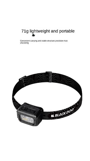 лобный фонарь: Налобный фонарь BLACK DOG - Вес: 71 г — лёгкий и компактный, удобно — 1