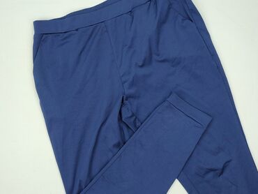 legginsy damskie marszczone: Shein Curve, Material trousers for women, size 2XL (EU 44)