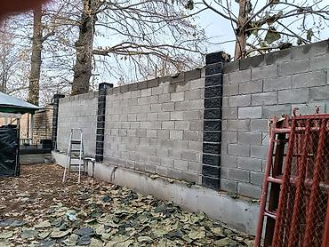 Заборы из пескоблока: Заборы из пескоблока — 15