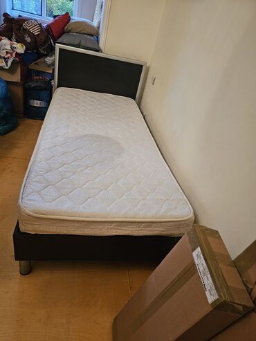 Кровати: Б/у, Односпальная кровать, Без подьемного механизма, С матрасом, Без выдвижных ящиков, Азербайджан