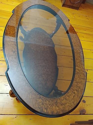 Sifarişlə mebel: Oval masa, Açılmayan, Təkərsiz, Şüşə, Zəmanətsiz, Ünvandan götürmə — 9