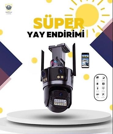 Wifi 3 gözlü kamera 🔹8 mp görüntü keyfiyyətli çöl şəraiti üçün at lalafo.az Wifi 3 gözlü kamera 🔹8 mp görüntü keyfiyyətli çöl şəraiti üçün