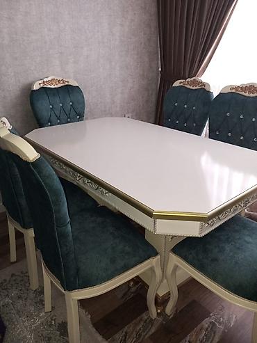 bayram: Qonaq otağı üçün, Yeni, Açılmayan, Oval masa, 6 stul — 2