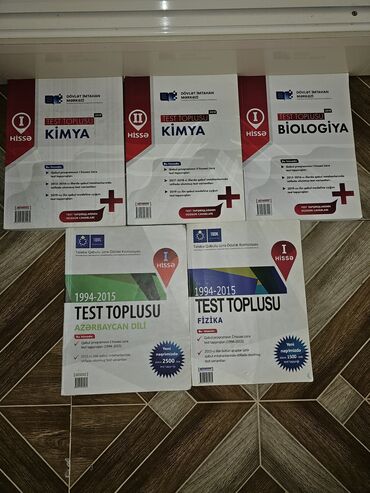 Спорт и хобби: Test topluları İçləri səliqəlidir. Hər biri 1.5 AZN, 5-i birlikdə 5