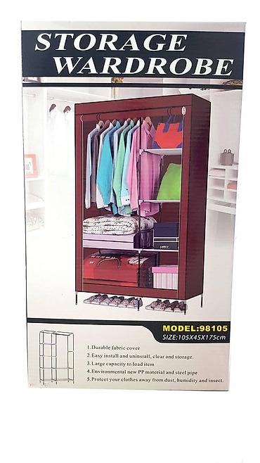 retro stolice: Rasklopivi platneni garderober za uštedu prostora 105 cm 🧳 Pametan i — 1