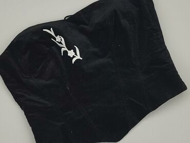 czarne t shirty damskie z dekoltem: Top L (EU 40), condition - Very good