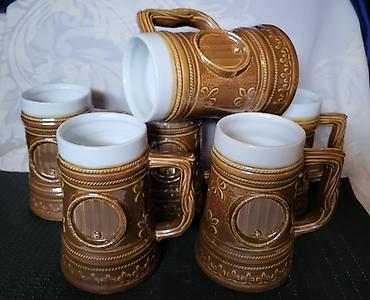 Čaše: Krigle nove Zajecar porcelan iz 70ih.god. Nove porcelanske — 2