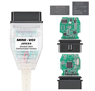 inter: Диагностический адаптер для Toyata MINI-VCI J2534 (Standard OBDII — 2