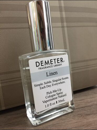 оригинал парфюм: Парфюм / духи от бренда Demeter. Запах свежевыстиранного белья и
