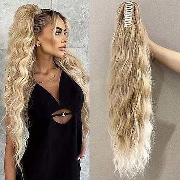 Perike i klipse: Ekstenzija rep (clip-in) – duga talasasta kosa - Tip: sintetička — 19