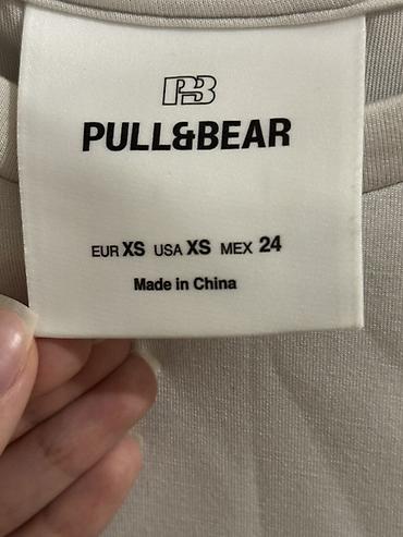 куртка pull: Pull&Bear qadın T‑şörtü (Футболка пул бир) Rəng: ağ Ölçü: XS 55 — 3
