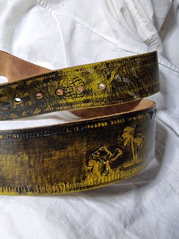 Ремни и пояса: Ремень, Материал: Натуральная кожа, Мужские, Новый — 2