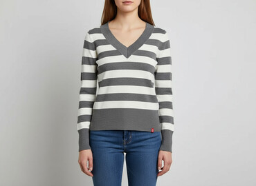 esprit sweter w paski: Edc by Esprit, Sweter damski, rozmiar S