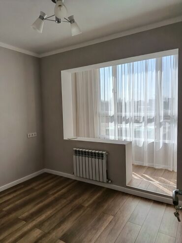 2 комнатная квартира ош: 1 бөлмө, 53 кв. м, 108-серия, 2 кабат, Евроремонт