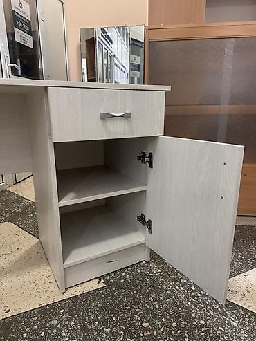 Письменный/компьютерный стол compact в светлом декоре (под выбеленный — 3
