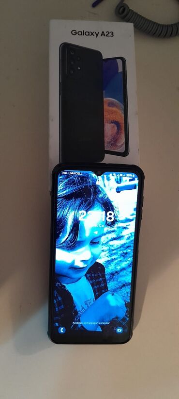 samsung sumqayit: Samsung Galaxy A23 5G, 128 GB, rəng - Qara, Sensor, Barmaq izi, İki sim kartlı