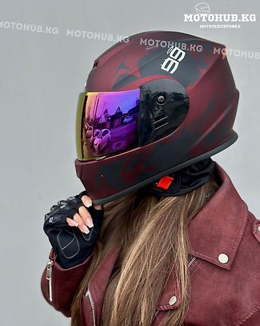 Мотоэкипировка: Мотошлемы Яркие, Стильные, Строгие, Спортивные Классический — 2