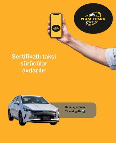 работа водителем в баку: Taksi sürücüsü tələb olunur, Avtomobilin icarəsi, Gündəlik ödəniş, 1-2 illik təcrübə