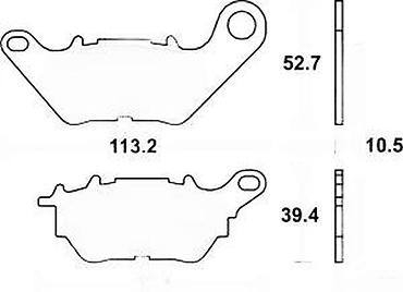rider: Brembo kočione pločice za motocikle – set prednjih pločica - — 4