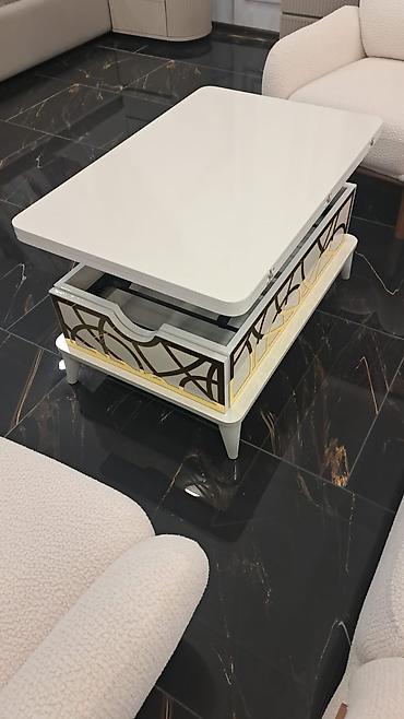 masa ev: Düz masa, Transformer, Parlaq laminat — 3