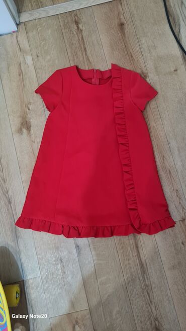 куплю бу одежды: Детское платье, цвет - Красный, Б/у