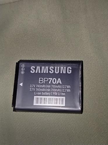 sud ceken: Samsung BP70A Li-ion batareya Kamera baterikası ideal vəzyətdə zavod — 1