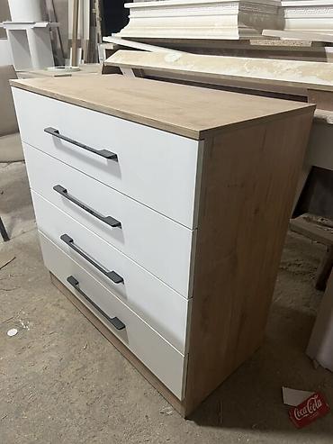 Комоды для одежды: Комод для одежды, Новый, Без зеркала, ЛДСП, цвет - Голубой, Коричневый, Бежевый, Бесплатная доставка — 7