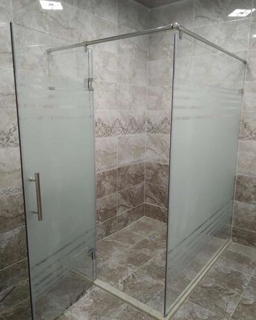 Duş kabinaları, arakəsmələr: Yeni Üstü açıq kabina, Künc üçün, Pulsuz çatdırılma — 10