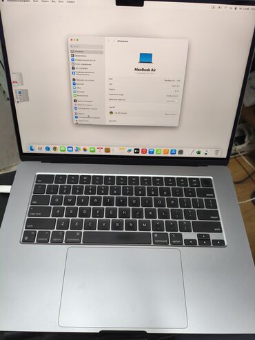 apple ipad air: Ультрабук, Apple, 8 ГБ ОЗУ, Apple M3, 15 ", Б/у, Для работы, учебы, память SSD