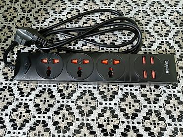 Uzadıcılar: Remax çoxfunksiyalı elektrik uzadıcı və şəbəkə adaptoru - 4 universal — 1