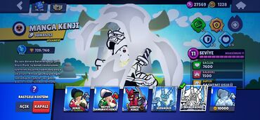 Açıqcalar: Brawl Stars hesabı - Kupa: 64 931 - Qızıl: 64 931 - Kristal/daş: 1 — 16