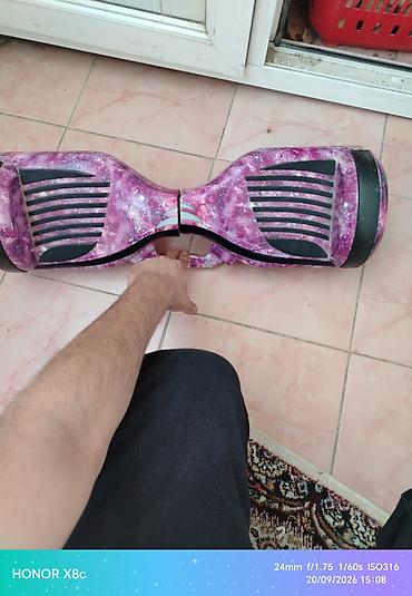 Giroskuterlər: Özünəbalanslı elektrikli skuter (hoverboard) – bənövşəyi/kosmos — 2