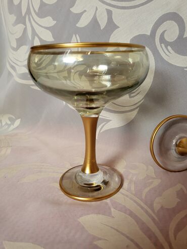 Čaše: Case nove,vintaz za dvoje za poslastice. Case u dve boje,komplet — 11