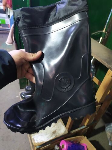 Резиновые сапоги: Резиновые сапоги, 36, Новый, цвет - Черный, Самовывоз, Платная доставка — 2