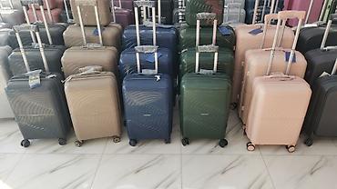 Çamadanlar: Silikon 3lü dəst endirimli çamadanlar Dəst olaraq endirimlə satılır — 20