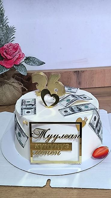 Кондитерские изделия, сладости: Именные торты на заказ - Двух- и одноярусные торты с аккуратной — 7