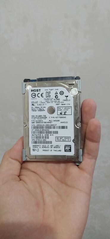 disk 14: Daxili Sərt disk (HDD) Hitachi, > 8 TB, 5400 RPM, 2.5"