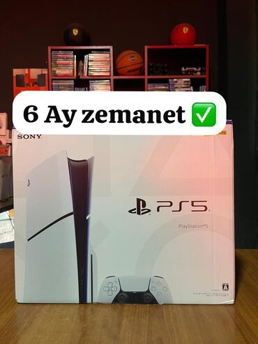 PS5 (Sony PlayStation 5): Ps 5 slım ideal Vezyetde Her bır Seyı orjınal Ustunde 1 eded pult