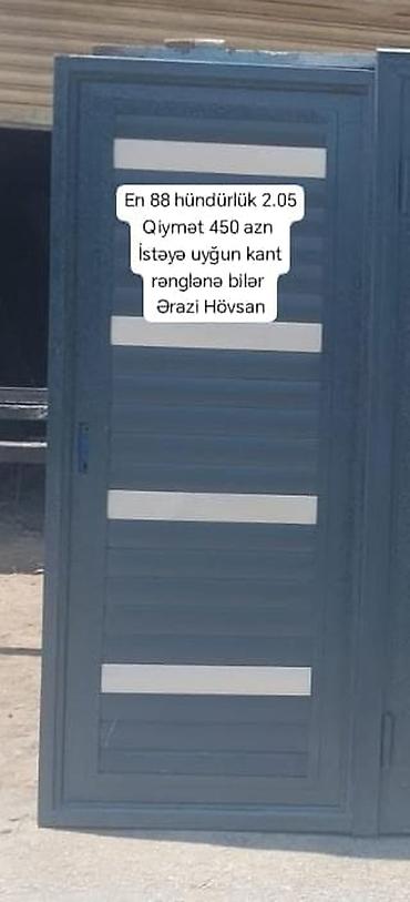 demır qapı: Metal qapı Ölçü: - En: 88 sm - Hündürlük: 2.05 m Xüsusiyyətlər: - — 1