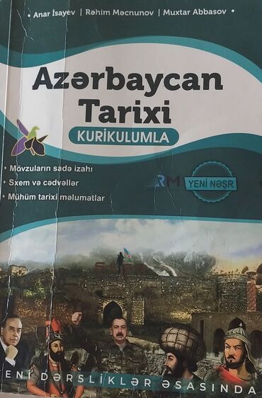 ziya bunyadov azerbaycan tarixi pdf yukle: Azərbaycan Tarixi Testlər 11-ci sinif, Anar İsayev, 1-ci hissə, 2024 il