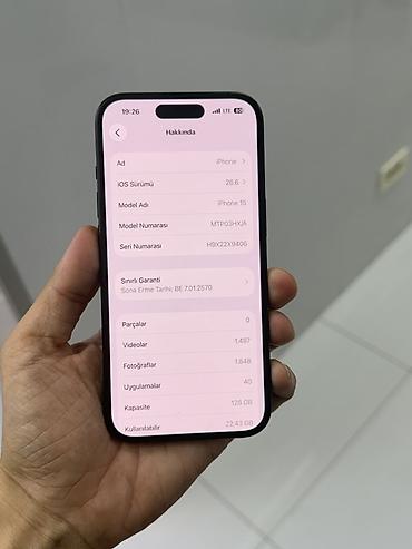 iphone 6 ucuz: IPhone 15, 128 GB, Qara, Zəmanət — 1