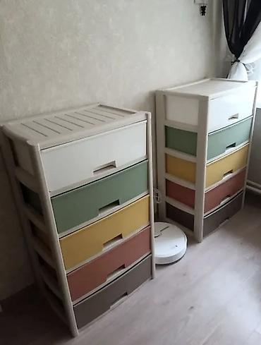 Комоды для одежды: Комод для одежды, Новый, Без зеркала, Пластик, цвет - Бежевый, Самовывоз, Платная доставка — 12