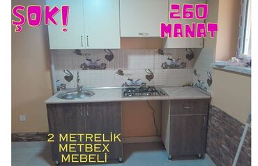 metbex mebeli paqon metr: Yeni 2 Metrelik Kompakt Metbex Mebeli * Təzə 2 metrəlik tam hazır