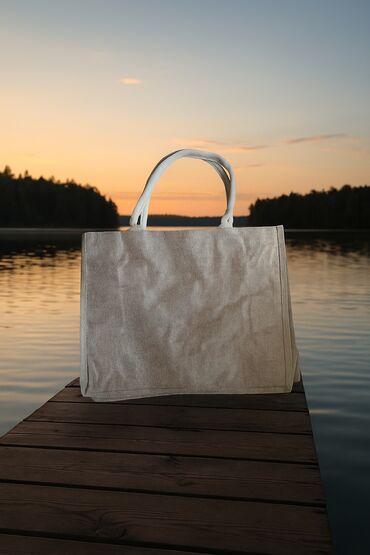 Шопперы: Сумка-шоппер с принтом парусника, плывущего по морю с видом на горы — 24