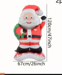 Yeni il oyuncaqları və bəzəkləri: Yeni il şar dəsti – Şaxta Baba Məhsul təsviri: - Material: folqa — 8