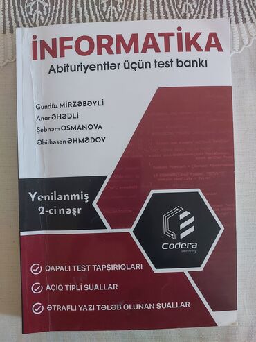 informatika 5 ci sinif metodik vəsait: Codera İnformatika Test Bankı Gündüz Mİrzəbəyli. Yep-yenidir. Ünvana