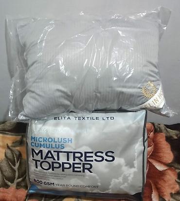 yun doşəklər: Məhsul: Microlush Cumulus Mattress Topper + yastıq dəsti - Brend — 1