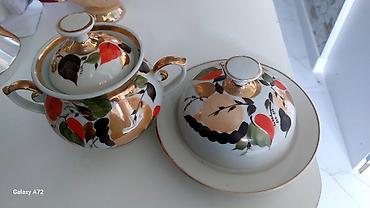 aksesuar qablari: Porselėn qab dəsti – 2 parça - Material: nazik divarlı, cilalı — 1