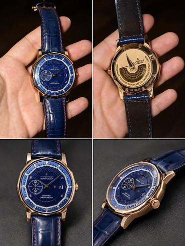 Aksesuarlar: Corum Admiral’s Cup kişi qol saatı.450 manata alinib Saat mavi — 1