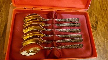 Ev və bağ: - Məhsul: Çay qaşıqları dəsti - Miqdar: 6 ədəd - Material: Metal — 1